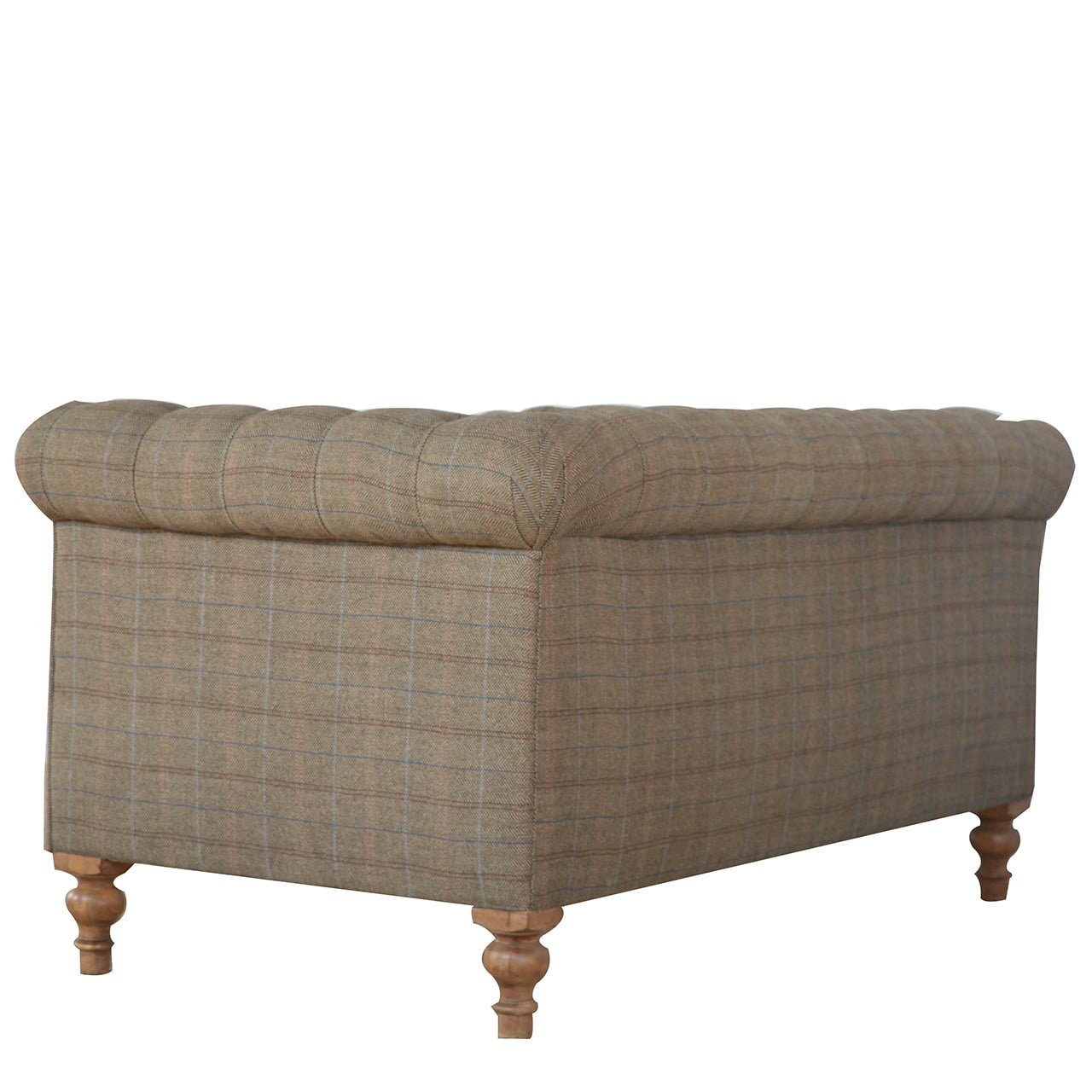 Multi Tweed 2 Seat Chesterfield - L80 x W150 x H76 cm - Image 7