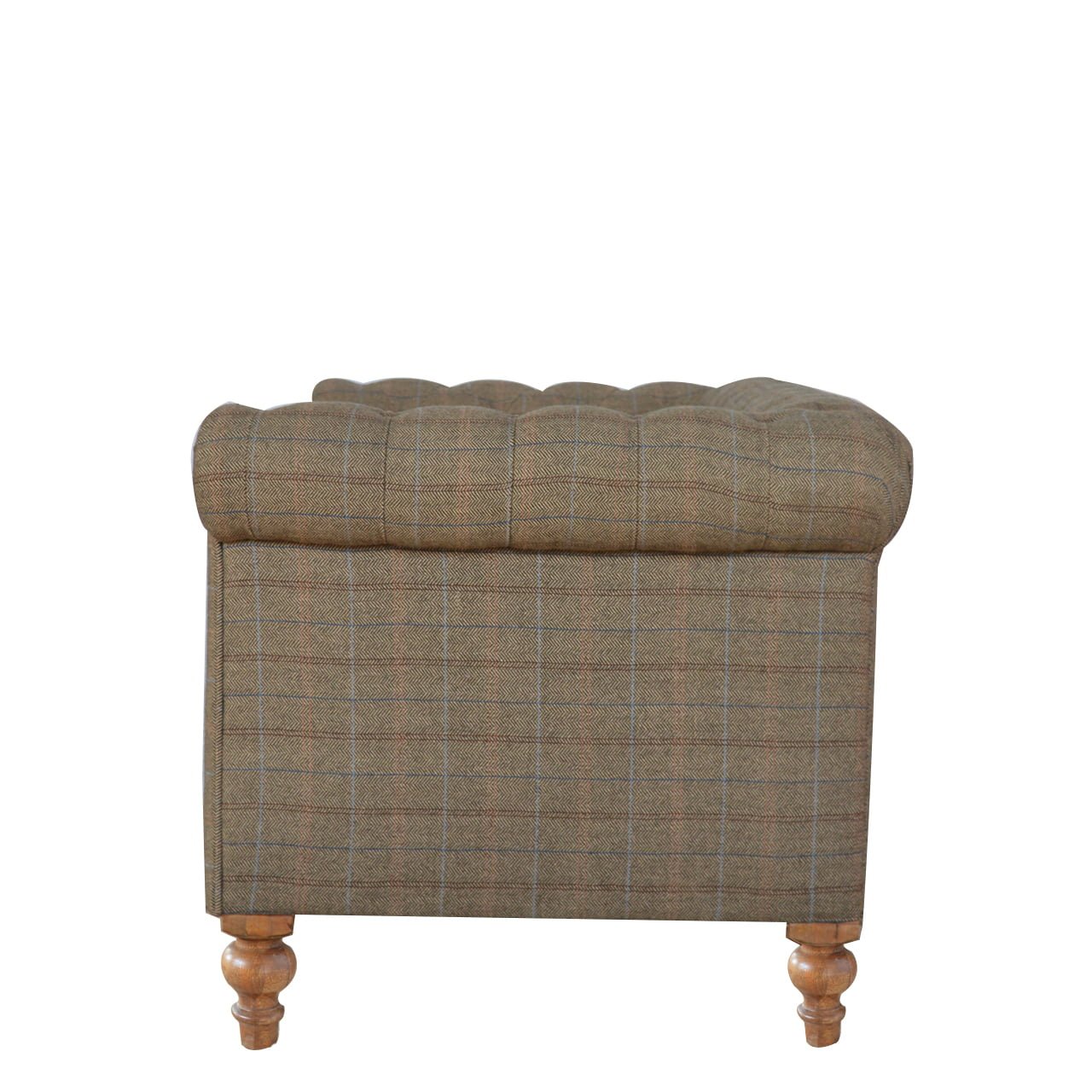 Multi Tweed 2 Seat Chesterfield - L80 x W150 x H76 cm - Image 8
