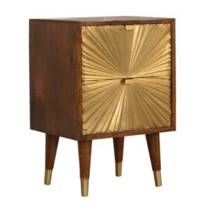 Manila Gold Bedside - L35 x W40 x H60 cm