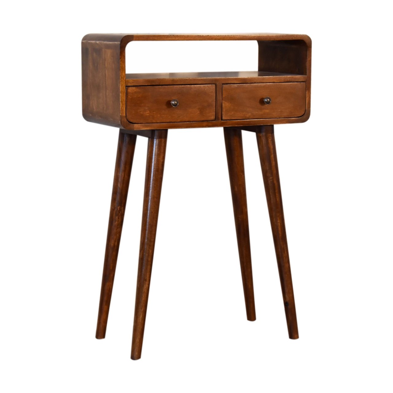 Mini Chestnut Console Table - L30 x W60 x H90 cm - Image 2