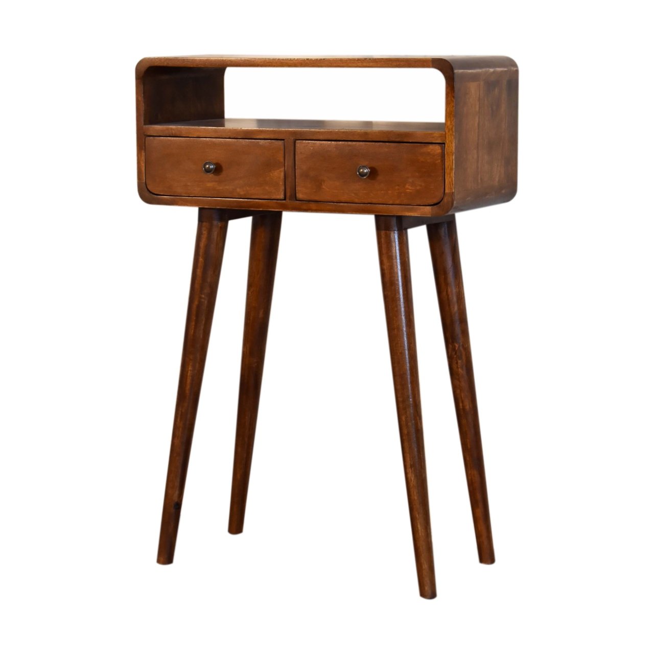 Mini Chestnut Console Table - L30 x W60 x H90 cm - Image 3