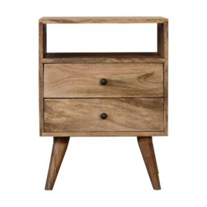 Classic Oak-ish Bedside - L35 x W45 x H60 cm