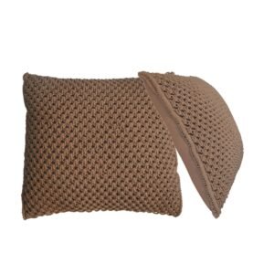 Myra Cushion Set of 2 - Coffee - L45 x W45 x H15 cm