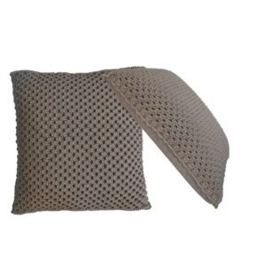Myra Cushion Set of 2 - Grey - L45 x W45 x H15 cm