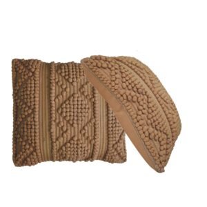 Nola Cushion Set of 2 - Coffee - L45 x W45 x H15 cm