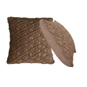 Coffee Maura Cushion - Set of 2 - L45 x W45 x H15 cm
