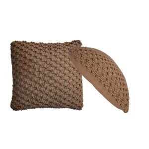 Myra Cushion Set of 2 - Coffee - L45 x W45 x H15 cm