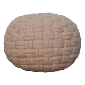 Tube Pouffe Cream - L48 x W48 x H36 cm