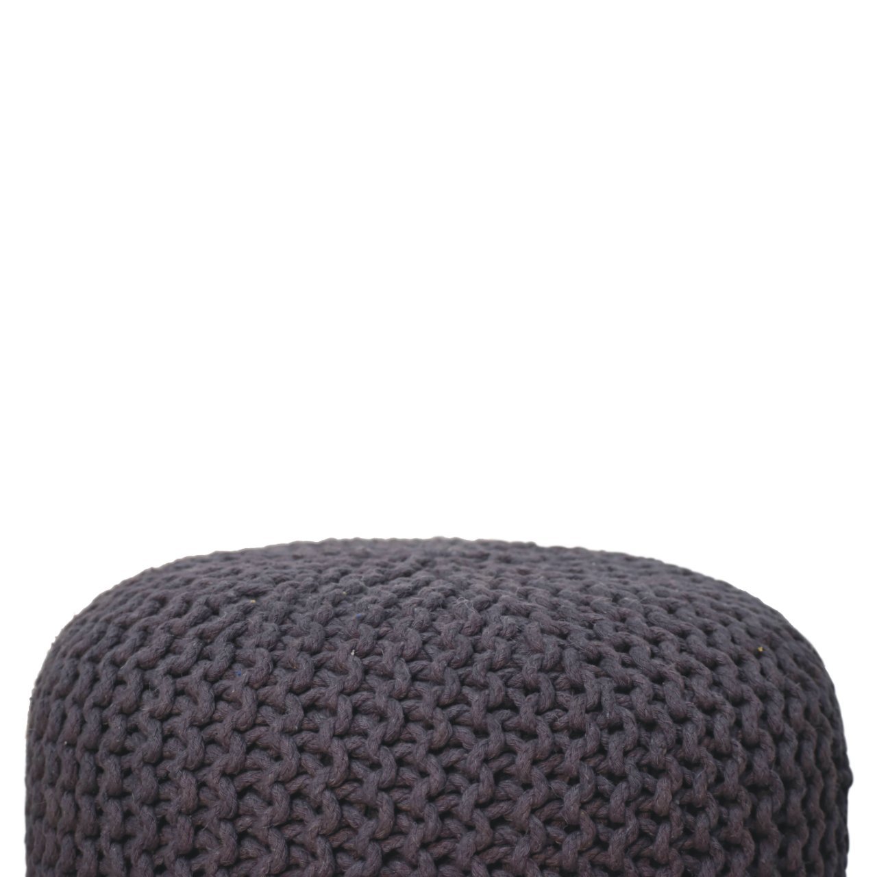 Keeva Grey Round Footstool - L40 x W40 x H40 cm - Image 5