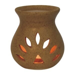 Beige Cutout Oil Burner (Summer) - L9 x W9 x H9 cm