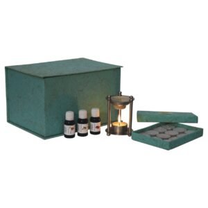 Nickel Oil Burner Set (Summer) - L8 x W8 x H11.5 cm