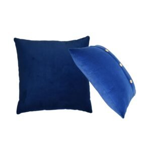 Quinn Cushion Set of 2 - Royal Blue - L45 x W45 x H15 cm
