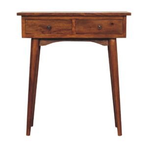 Mini Chestnut Hallway Console - L30 x W70 x H78 cm