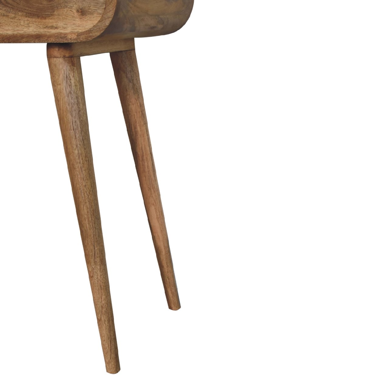 Mini Oak-ish Round Dressing Table - L35 x W70 x H79 cm - Image 8