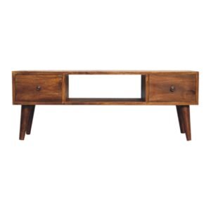 Classic Chestnut Coffee Table - L30 x W100 x H38 cm