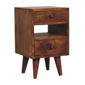 Mini Classic Multi Chestnut Bedside - L30 x W30 x H50 cm