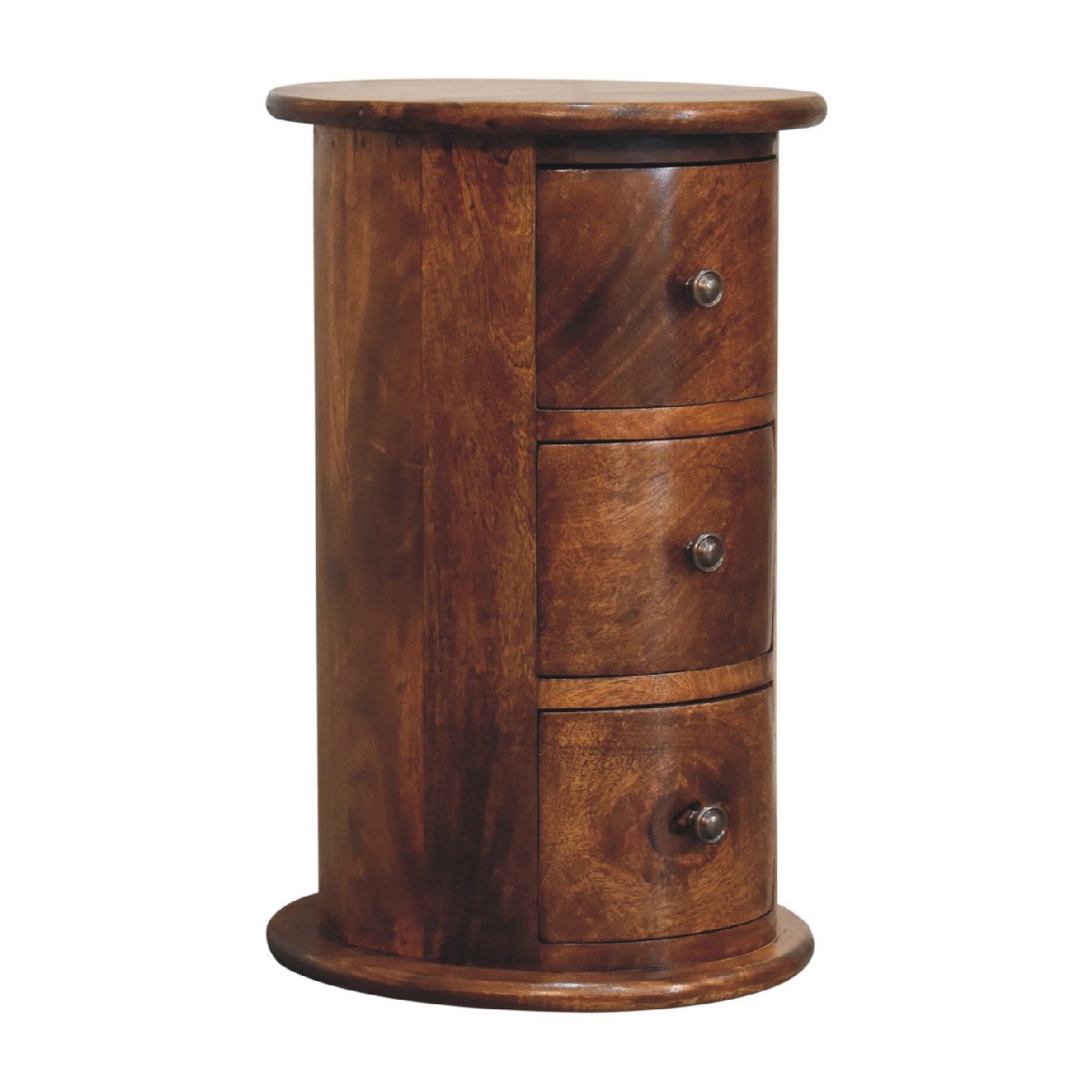 Mini Chestnut Drum Chest - L32 x W32 x H50 cm - Image 2