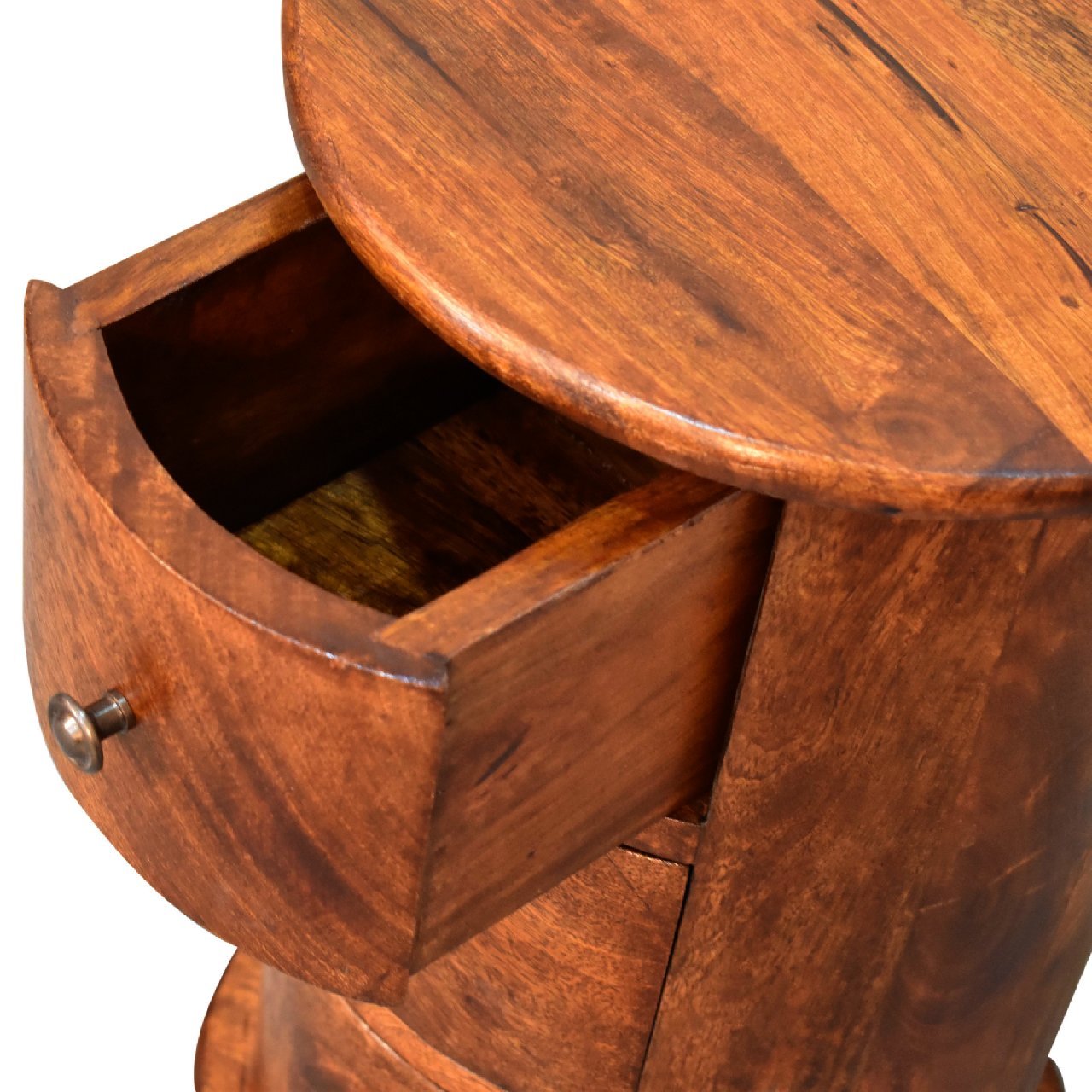 Mini Chestnut Drum Chest - L32 x W32 x H50 cm - Image 6