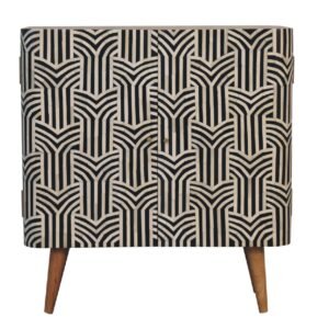 Edessa Bone Inlay Cabinet - L35 x W75 x H80 cm