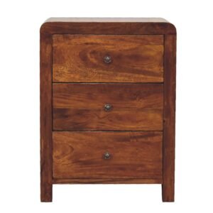Aspen 3 Drawer Bedside - L35 x W45 x H60 cm