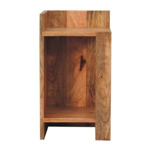 Oak-ish Box Bedside - L28 x W28 x H50 cm