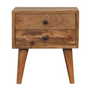 Mini Oak-ish Modern Bedside - L25 x W35 x H40 cm