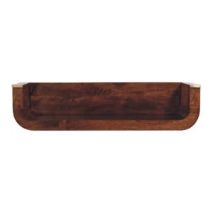 Indira Chestnut Floating Console - L30 x W90 x H22 cm