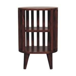Ariella Double Shelf Chestnut Bedside - L26 x W36 x H55 cm