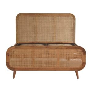 Rattan Bed - L198 x W145 x H116 cm