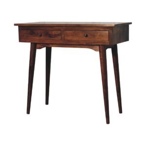 Chestnut Hallway 2 Drawer Console Table - L40 x W90 x H78 cm