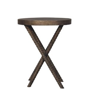 Metallic Rope Side Table - L60 x W60 x H75 cm