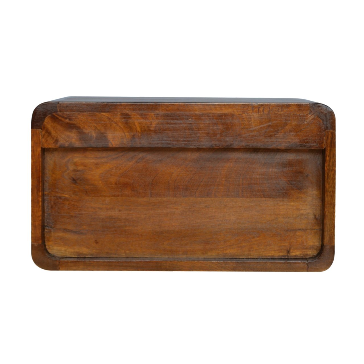 Chestnut Wall Mounted Open Woven Bedside - L32 x W45 x H25 cm - Image 9