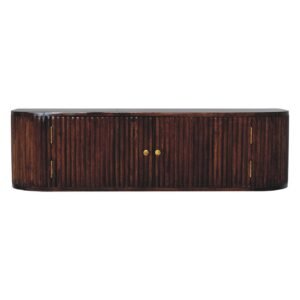 Chunky Chestnut Wall Mounted Console - L32 x W110 x H30 cm