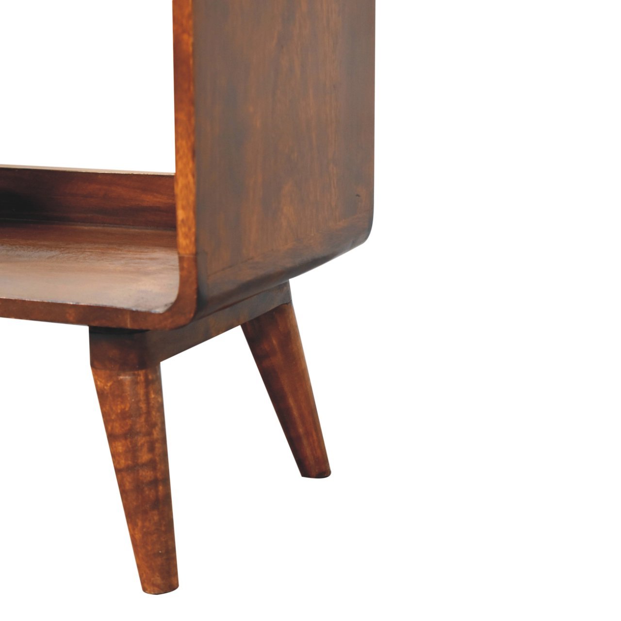 Curved Chestnut Double Slot Media Unit - L35 x W100 x H50 cm - Image 6