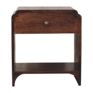 California Walnut Newton Bedside - L35 x W45 x H50 cm