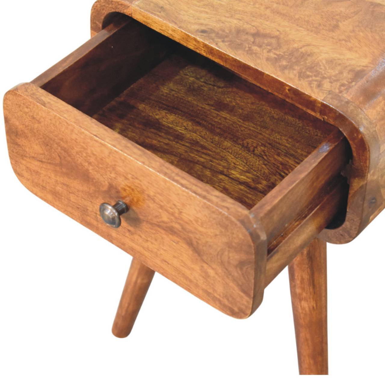 Avora Mini Chestnut Nightstand with 1 drawer - L30 x W30 x H49 cm - Image 6