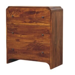 Newton Chestnut 3 Drawer Chest - L35 x W70 x H80 cm