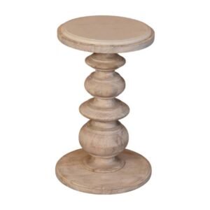 The Bellis Marble Accent Table - L38 x W38 x H60 cm