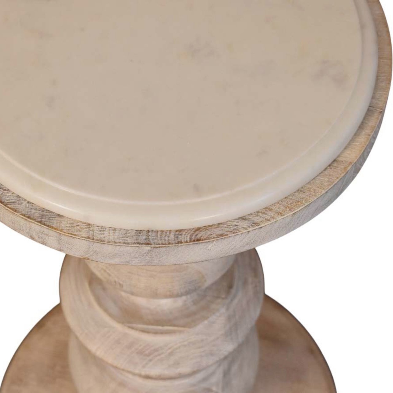 The Bellis Marble Accent Table - L38 x W38 x H60 cm - Image 4