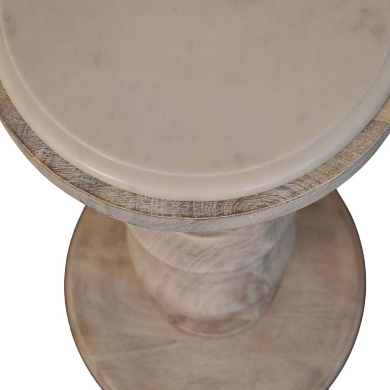 The Bellis Marble Accent Table - L38 x W38 x H60 cm - Image 5