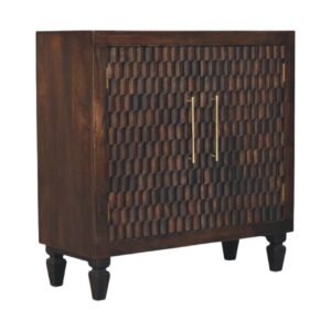 Cadiz Carved Panel Cabinet - L35 x W85 x H86 cm