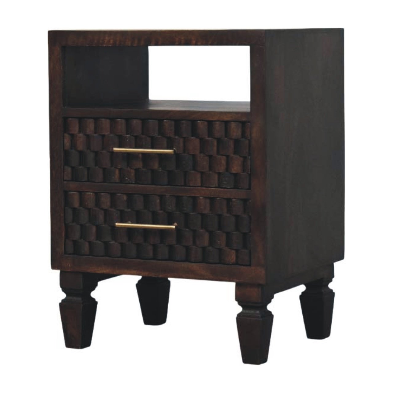 Cadiz Carved Bedside Table - L35 x W45 x H60 cm - Image 2