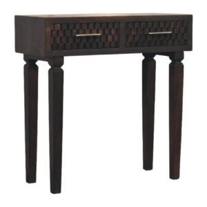 Cadiz Carved Slim Console - L35 x W80 x H82 cm