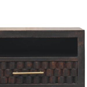 Cadiz Carved Open-Slot Bedside - L32 x W45 x H25 cm