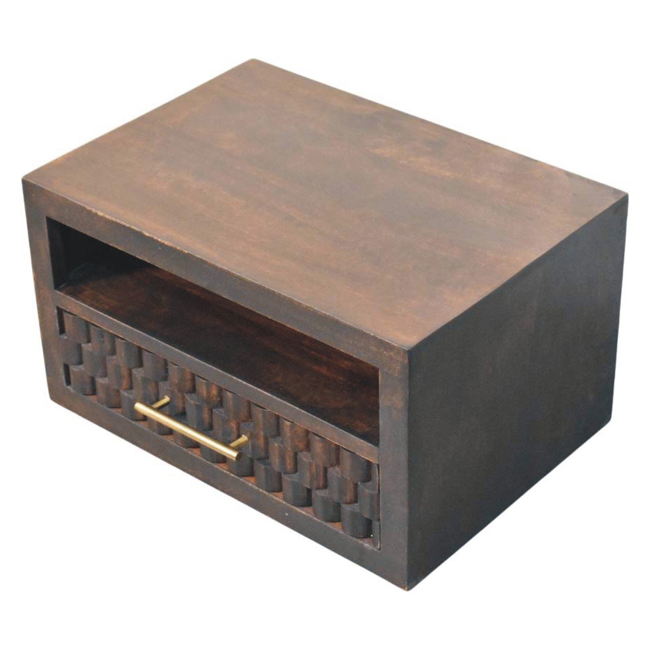 Cadiz Carved Open-Slot Bedside - L32 x W45 x H25 cm - Image 4