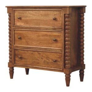 Spindle Chest of Drawers - L35 x W80 x H80 cm