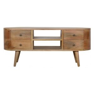 Rounded Entertainment Unit - L35 x W110 x H47 cm