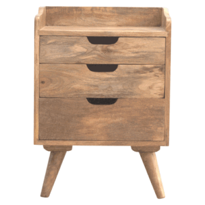 3 Drawer Gallery Bedside - L35 x W45 x H63 cm