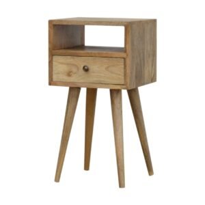 Mini Oak-ish Bedside - L30 x W30 x H57 cm
